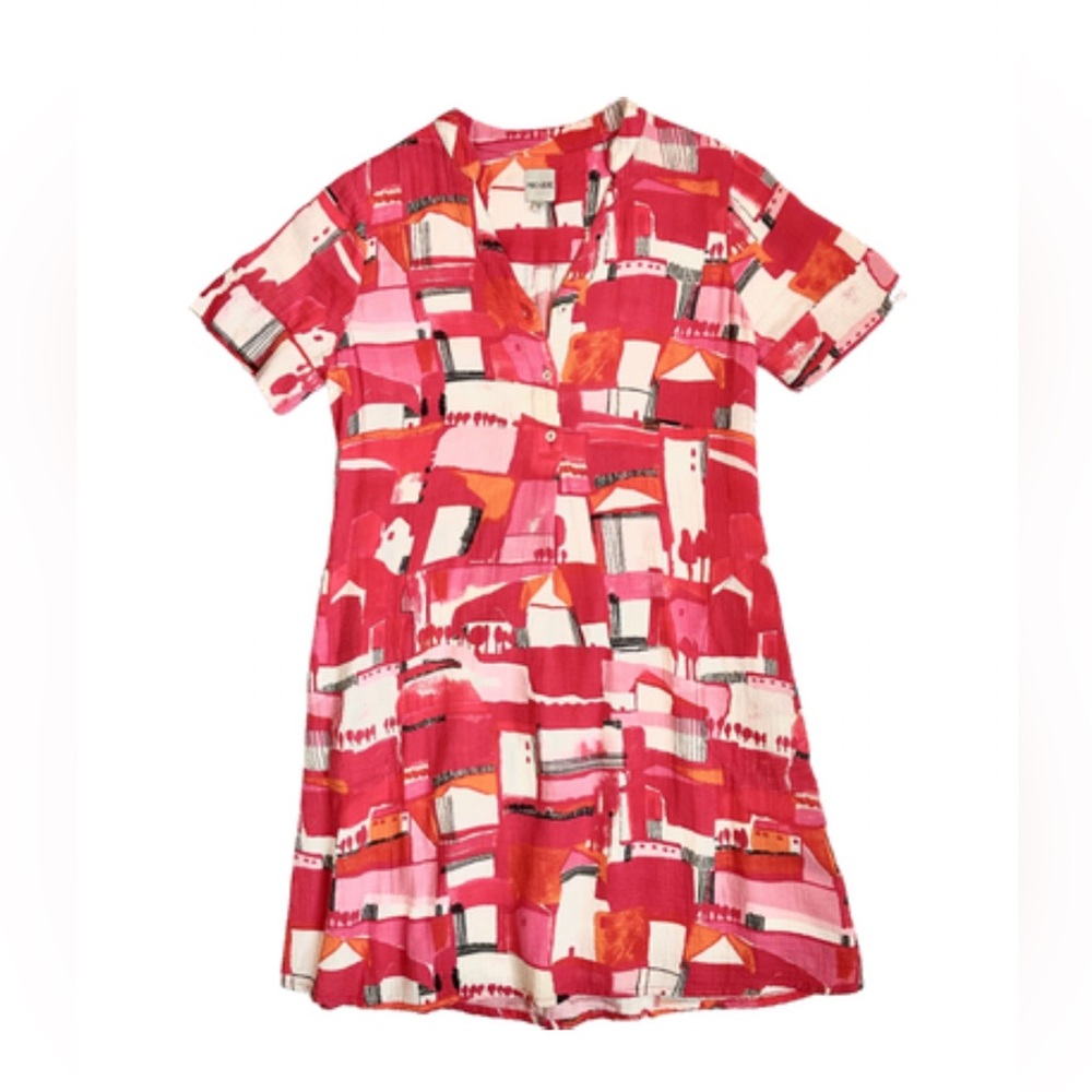 Nic + Zoe Abstract Print Dress
